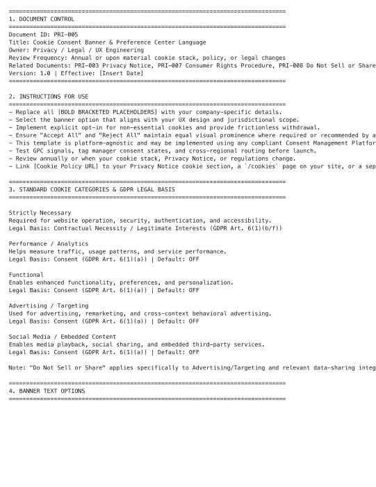 cookie consent banner text template preview (PRI-005)